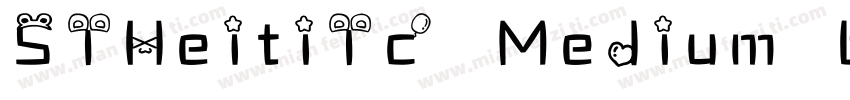 STHeitiTc Medium by字体转换
